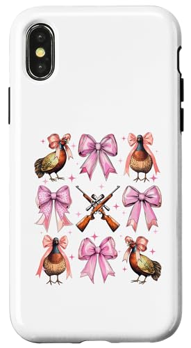 Kokette Schleife Fasan Jäger Fasan Jagd Rosa Mädchen Mama Hülle für iPhone X/XS Kokette Schleife Fasan Jäger Fasan Jagd Rosa Mädchen Mama Hülle für iPhone X/XS von Pheasant Hunter Coquette Aesthetic Women Clothing