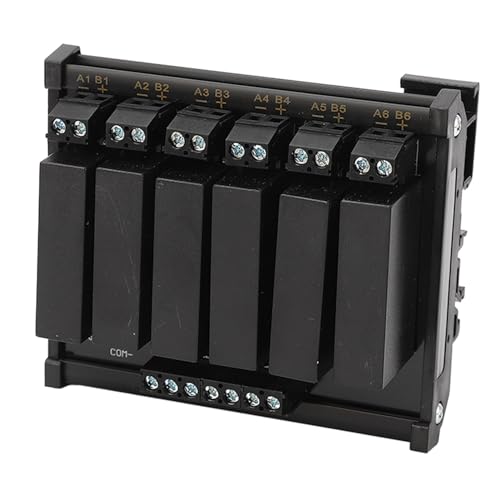 6-Kanal-Halbleiterrelaismodul, Signalanzeigeeingang 3 Bis 32 V DC, Last 5–8 A, 5–60 V DC, mit Integriertem Transformator, für Elektrische Geräte von Phefop