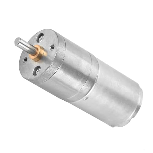 DC-Motor, Metallgetriebemotor, 1 Stück, Motor mit Niedriger Geschwindigkeit, 25GA-370 für Elektronisches Schloss, 25 Mm, DC 12 V, 500 U/min (12V 400RPM) von Phefop