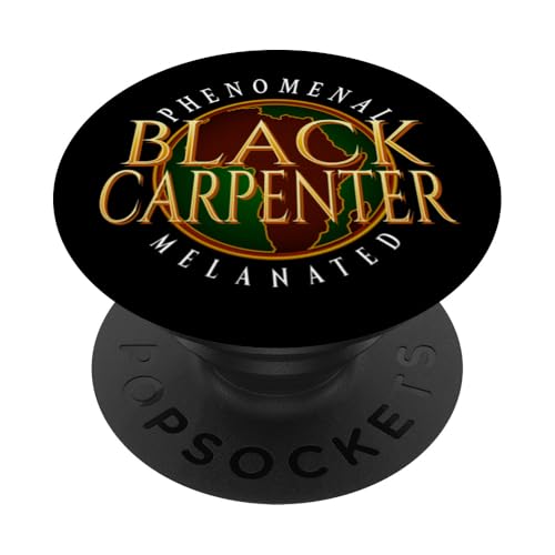 Black Carpenter Phänomenal Melaniert PopSockets mit austauschbarem PopGrip von Phenomenal Black Professionals