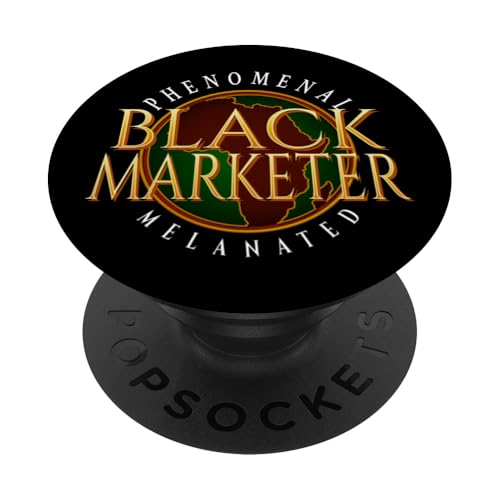 Black Marketer Phenomenal Melanated PopSockets mit austauschbarem PopGrip von Phenomenal Black Professionals