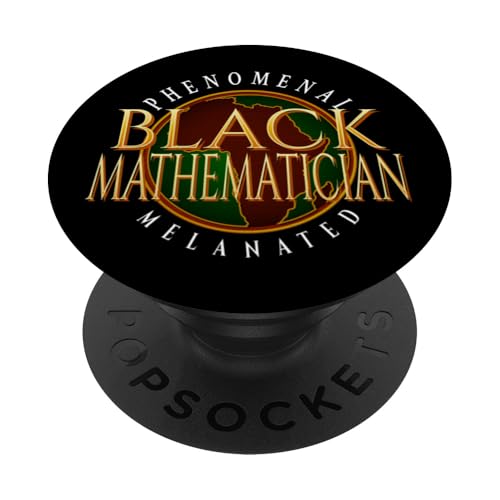 Schwarzer Mathematiker Phänomenal Melaniert PopSockets mit austauschbarem PopGrip von Phenomenal Black Professionals