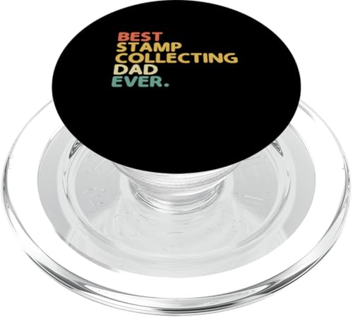 Best Stamp Collecting Dad Ever Philatelist Briefmarken PopSockets PopGrip für MagSafe von Philately Stamp Collecting Philatelist Gifts