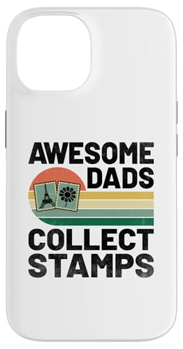 Hülle für iPhone 14 Awesome Dads Collect Stamps Philatelist Stempel Philatelist von Philately Stamp Collecting Philatelist Gifts