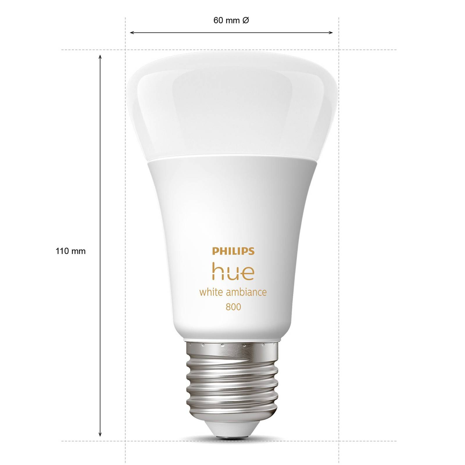Philips Hue White Ambiance E27 LED-Lampe 11W 1055lm von Philips Hue