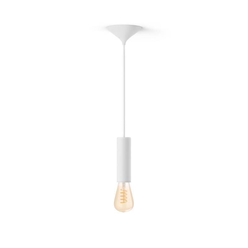 Philips Set: Weisse Kordel Medium + White Ambiance Filament ST72 Edison von Philips Hue