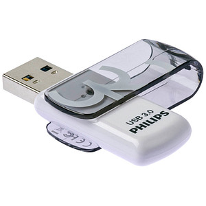 PHILIPS USB-Stick Vivid 3.0 grau, weiß 32 GB von Philips