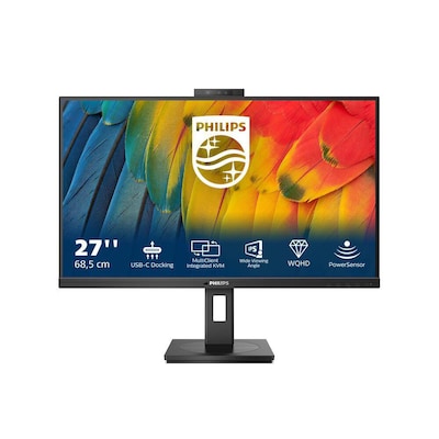 Philips 27B1U5601H 68,6cm (27") QHD IPS Office Monitor 16:9 HDMI/DP/USB-C PD100W Webcam 4ms 75Hz von Philips