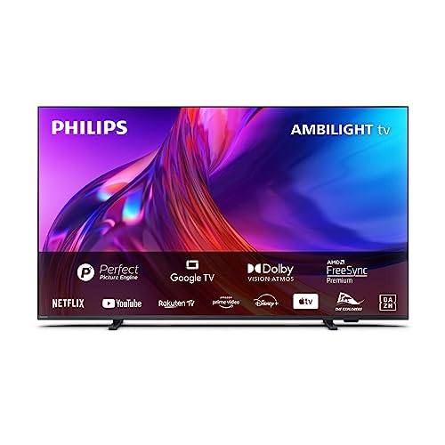 PHILIPS Ambilight TV | 43PUS8508/12 | 108 cm (43 Zoll) 4K UHD LED Fernseher | 60 Hz | HDR | Dolby Vision | Google TV | VRR | WiFi | Bluetooth | DTS:X | Sprachsteuerung von PHILIPS