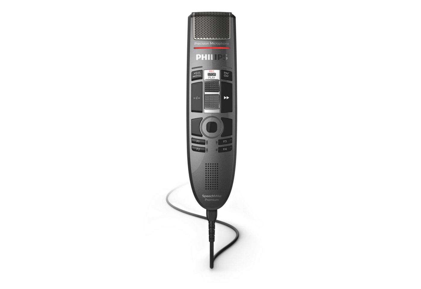 Philips SMP3710 SpeechMike Premium Touch Diktiermikrofon Digitales Diktiergerät (Studioqualität, Bewegungssensor, Schiebeschalter) von Philips