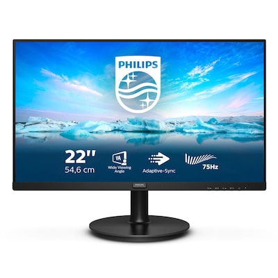 Philips V-Line 222V8LA 54,6cm (22") FHD VA Monitor HMDI/DP/VGA 4 ms 75Hz von Philips