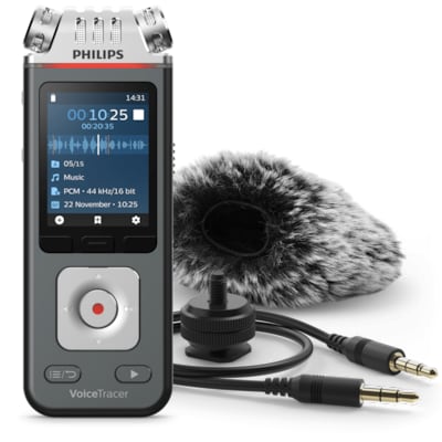 Philips Voice Tracer DVT 7110 Digitales Diktiergerät 8 GB mit App-Fernsteuerung von Philips
