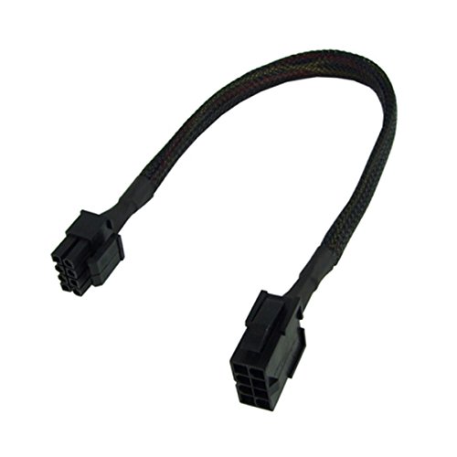 Phobya Verlängerung 8-Pin oder EPS12V 30cm - Schwarz Kabel Lüfterkabel und Adapter von Phobya