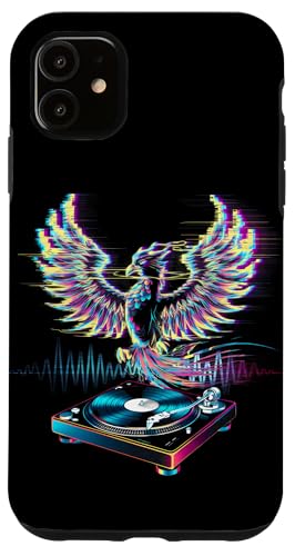 Hülle für iPhone 11 Phoenix Bird DJ Plattenspieler Mythical Discjockey Rejuvenation von Phoenix Bird Mythical Bird Rise Rejuvenation