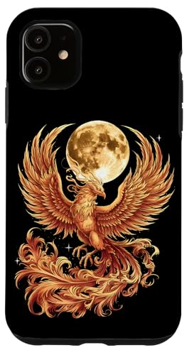 Hülle für iPhone 11 Phoenix Bird Mythical Bird Fantasy Rejuvenation Vollmond von Phoenix Bird Mythical Bird Rise Rejuvenation