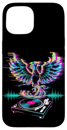 Hülle für iPhone 15 Phoenix DJ Plattenspieler Mythical Bird Discjockey Rejuvenation von Phoenix Bird Mythical Bird Rise Rejuvenation