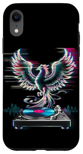 Hülle für iPhone XR Phoenix DJ Plattenspieler Mythical Bird Rejuvenation Discjockey von Phoenix Bird Mythical Bird Rise Rejuvenation