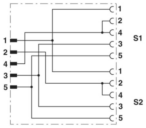 Phoenix Contact 1514016 Sensor-/Aktor-Verteiler und Adapter Polzahl: 4 5St. von Phoenix Contact