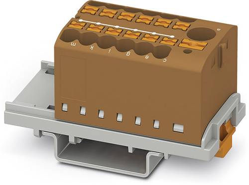 Phoenix Contact PTFIX 6/12X2,5-NS35 BN 3273098 Verteilerblock 0.14mm² 2.50mm² Braun 8St. von Phoenix Contact