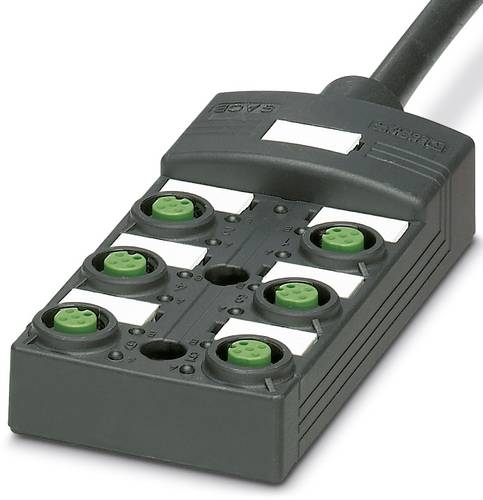 Phoenix Contact SACB-6/ 6-L- 5,0PUR SCO P 1452631 Sensor/Aktorbox passiv M12-Verteiler mit Kunststof von Phoenix Contact