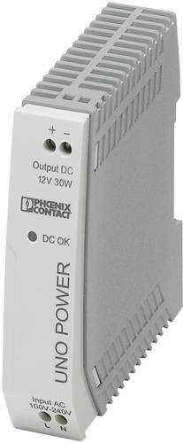 Phoenix Contact UNO-PS/1AC/12DC/30W Hutschienen-Netzteil (DIN-Rail) 12 V/DC 2.5A 30W Anzahl Ausgäng von Phoenix Contact