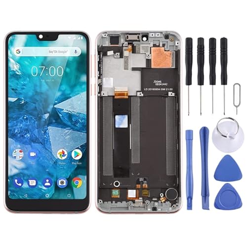 TFT LCD Screen for Nokia 7.1 TA-1100 TA-1096 TA-1095 TA-1085 TA-1097 Digitizer Full Assembly with Frame (Silver) von Phone Accessories