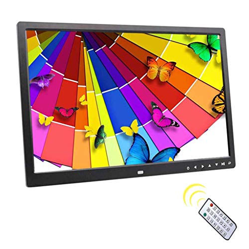 Photo Frame 17-Zoll-Touch-Taste schwarz mit Muster digitaler Fotorahmen elektronisches Album HDMI HD 1080P Wand-Display Video-Werbemaschine Unterstützung USB und SD-Karte von Photo Frame