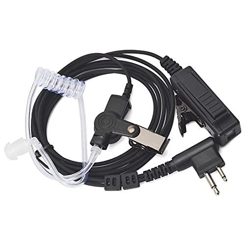 Phyachelo Verdeckt Akustik RöHren OhrhöRer Headset PTT Mic Kompatibel für CP040 DP1400 GP68 GP88 von Phyachelo