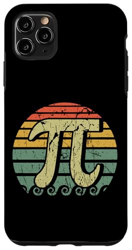 Hülle für iPhone 11 Pro Max Retro Pi Happy Pi Day Lustiger Mathe-Witz im Vintage-Stil von Pi Day Supply March 14 Jokes Math Teacher Student