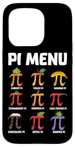 Hülle für iPhone 15 Pro Pi Menu Funny Pie Love Math Day Mathematik Happy Pi Day von Pi Day Supply March 14 Jokes Math Teacher Student