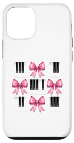 Kokette Schleife Klavier Mama Pianist Muttertag Rosa Schleife Mädchen Hülle für iPhone 12/12 Pro von Piano Pianist Coquette Aesthetic Girl Women Gifts