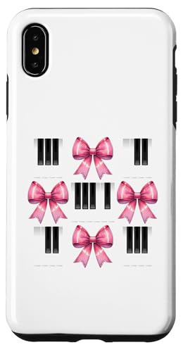 Kokette Schleife Klavier Mama Pianist Muttertag Rosa Schleife Mädchen Hülle für iPhone XS Max von Piano Pianist Coquette Aesthetic Girl Women Gifts