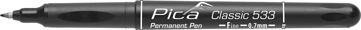 PICA Classic Permanent Pen, 533/46/SB, Fine, schwarz von Pica