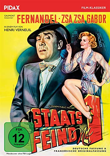 Staatsfeind Nr. 1 (L'ennemi Public No.1) / Herrliche Gangsterkomödie mit Fernandel und Zsa Zsa Gabor (Pidax Film-Klassiker) von Pidax Film- und Hörspielverlag