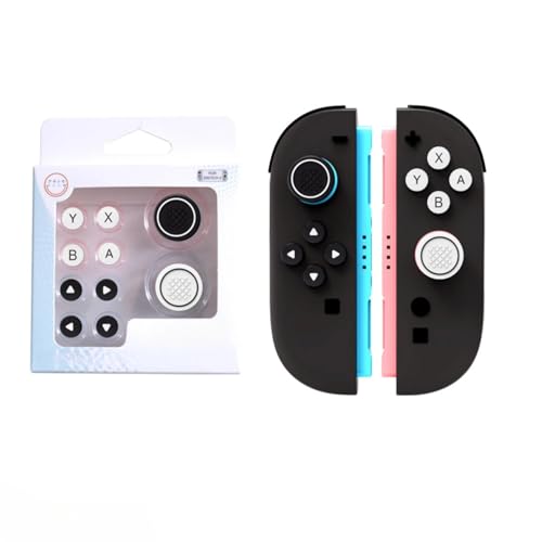 Joystick-Kappen für Switch2, Silikon-Tastenkappen, farbige Tastenaufkleber von Pidynx