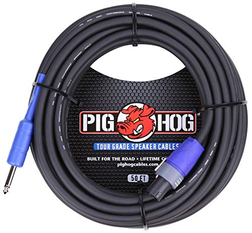 Pig Hog PHSC50S14 Gauge Lautsprecherkabel Speakon auf 1/10,2 cm, 50 ft von Pig Hog