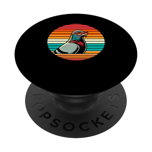 Pigeon Sonnenbrille Herren Retro Sonnenuntergang Birdwatchers Cool PopSockets mit austauschbarem PopGrip von Pigeon Parade - Bird Watching Fashion