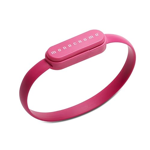 Pigna USB-Armband, Datenempfang/-übertragung, einfarbig, Rosa von Pigna
