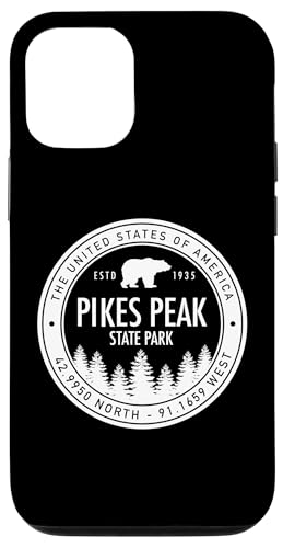 Hülle für iPhone 15 Pikes Peak Colorado Bear Koordinaten Mountain Souvenir von Pikes Peak Colorado - Rocky Mountain Souvenirs