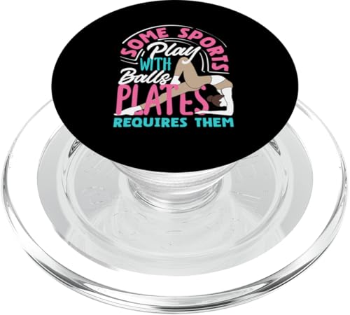 Einige Sportarten spielen mit Bällen Pilates erfordert PopSockets PopGrip für MagSafe von Pilates Apparel for Workout Enthusiasts & Fitness