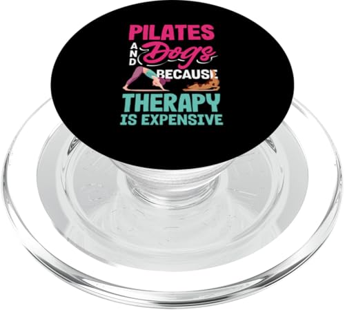 Pilates und Hunde, weil Therapie teuer ist PopSockets PopGrip für MagSafe von Pilates Apparel for Workout Enthusiasts & Fitness