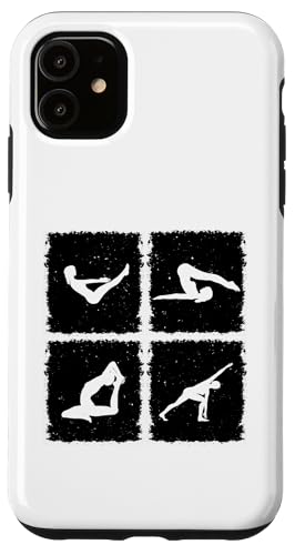 Lustige Pilates Pose Pilates Silhouetten Pilates Hülle für iPhone 11 von Pilates Lover