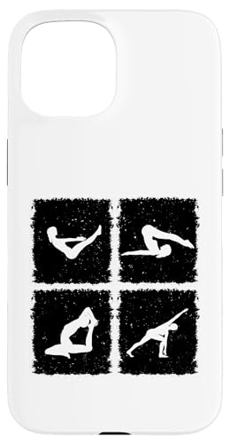 Lustige Pilates Pose Pilates Silhouetten Pilates Hülle für iPhone 15 von Pilates Lover