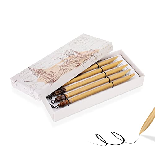 Bamboo Dip Pen,5Pcs Dip Pen Handcrafted Manga Kalligraphie Vintage Bamboo Drawing Painting Kit School Supplies, Artist Cartoon Pen Set Cartoon Painting Tool Bamboo Dip Pen,5Pcs Dip Pen Handcrafted Manga Kalligraphie Vintage Bamboo Drawing Painting Kit School Supplies, Artist Cartoon Pen Set Cartoon Painting Tool von Pilipane