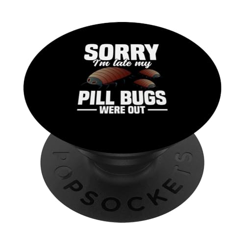 Tiny Pill Bugs Tamer Entomologist Isopod Rollie Pollie PopSockets Klebender PopGrip von Pill Bug Illustration for Rollie Pollie Fans