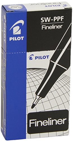 Pilot SW-PPF 0.4mm Fineliner Pen Bulk Pack (12 Stück) - Schwarz von Pilot