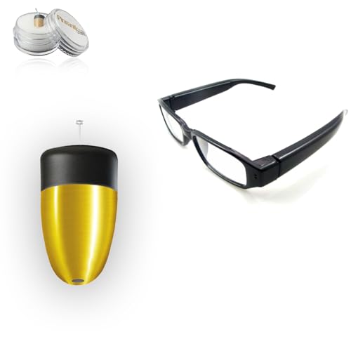 Versteckter Ohrhörer, Bluetooth-Brille, unsichtbar, kabellos, für Kopieren von Prüfungen. (MicroMini) von Pinganillosocultos