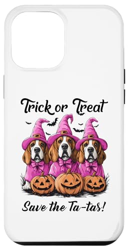 Hülle für iPhone 15 Plus In October We Wear Pink Basset Hound Halloween Breast Cancer von Pink Breast Cancer Awareness Halloween Costume