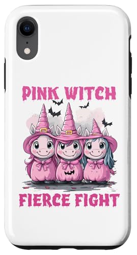 Hülle für iPhone XR In October We Wear Pink Unicorn Halloween Breast Cancer von Pink Breast Cancer Awareness Halloween Costume