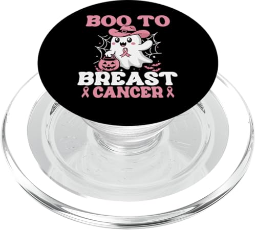 Boo To Breast Cancer PopSockets PopGrip für MagSafe von Pink Breast Cancer Awareness Month Geschenk FIDIMA